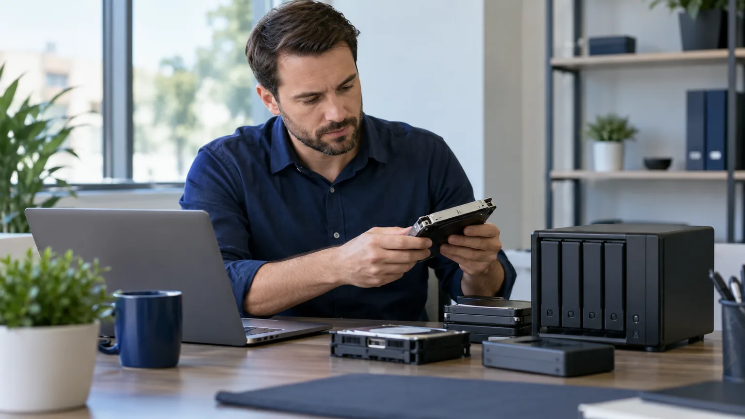 Backup & Disaster Recovery: illustrative business technology scene