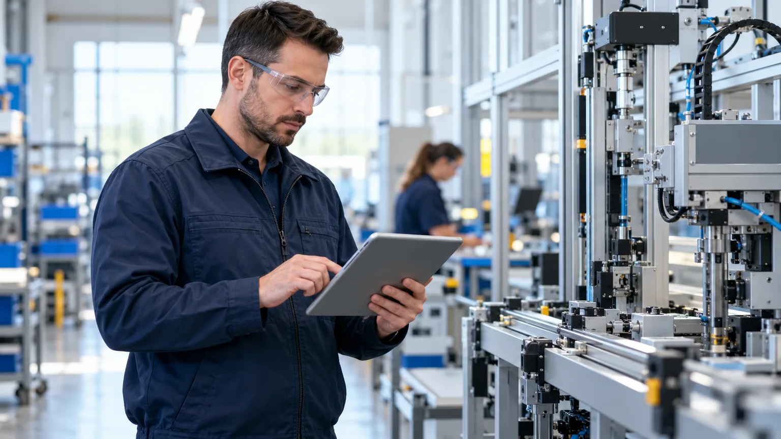 Manufacturing: illustrative workplace scene