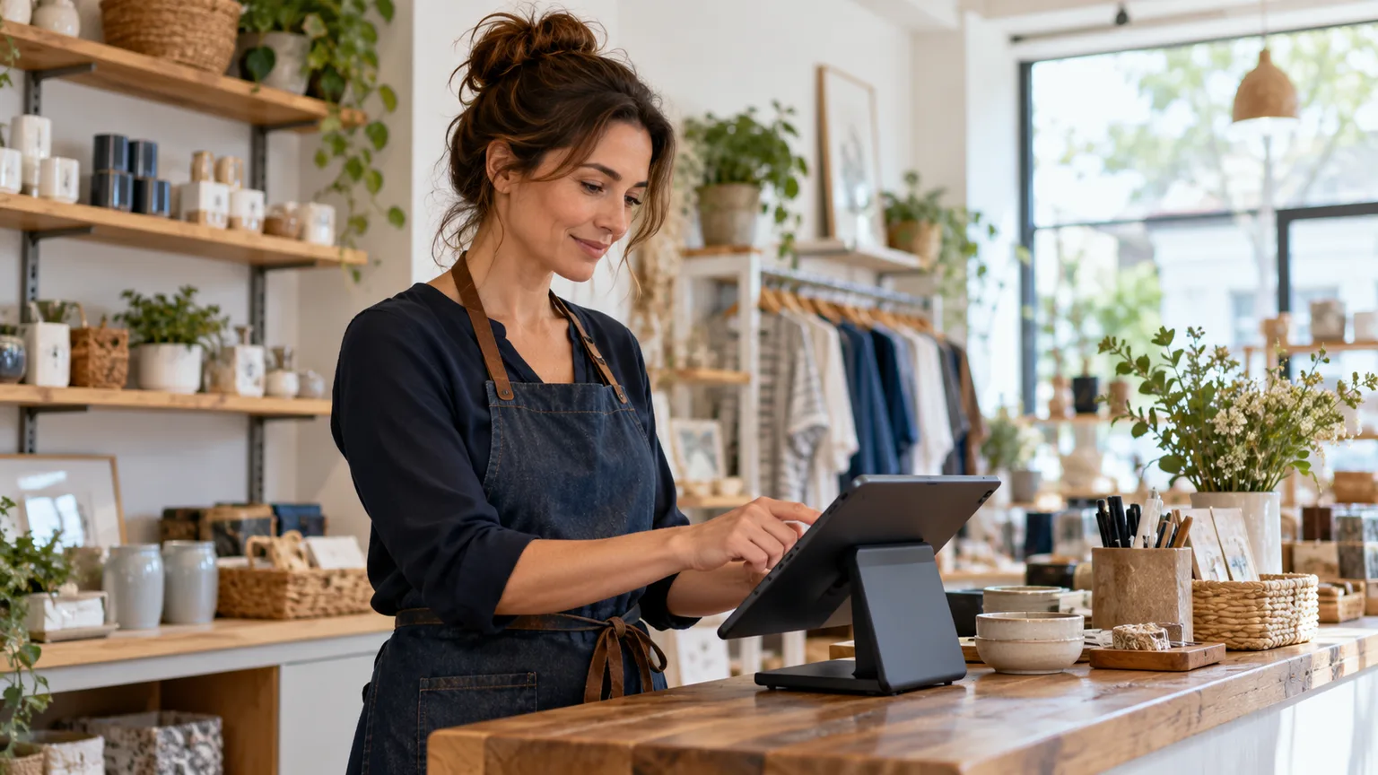 Retail & E-commerce: illustrative workplace scene